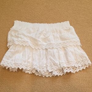 White Lace Kids Skort